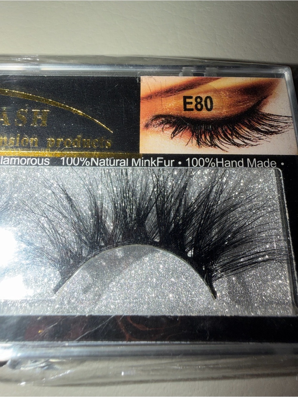 Dramatic Mink Eyelashes E80 - Black